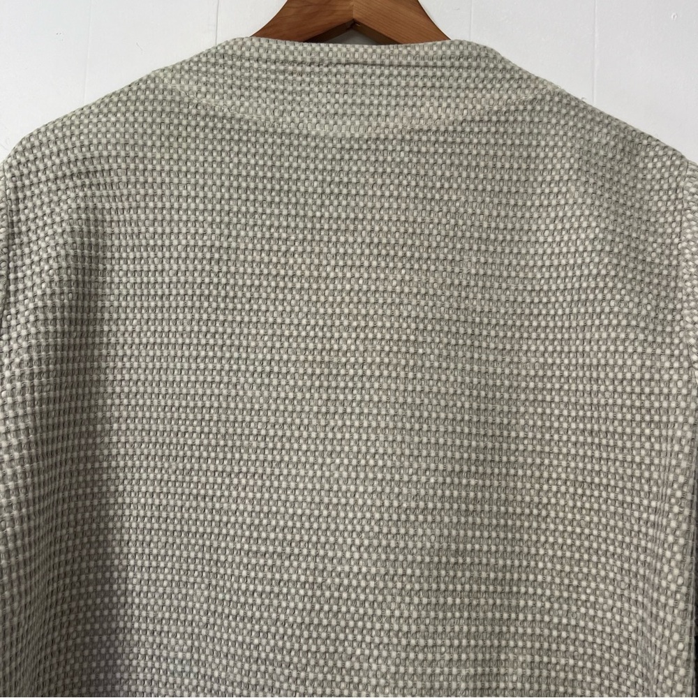 Light Sage/Gray Women's Waffle  Knit Wrap/Cardigan-Like New - Picture 15 of 16